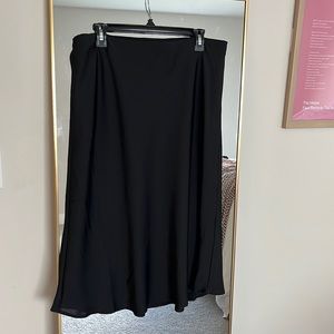 silk midi skirt